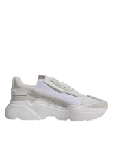 Dolce & Gabbana White Leather Daymaster Low Top Sneakers Shoes -   -  Dolce & Gabbana.